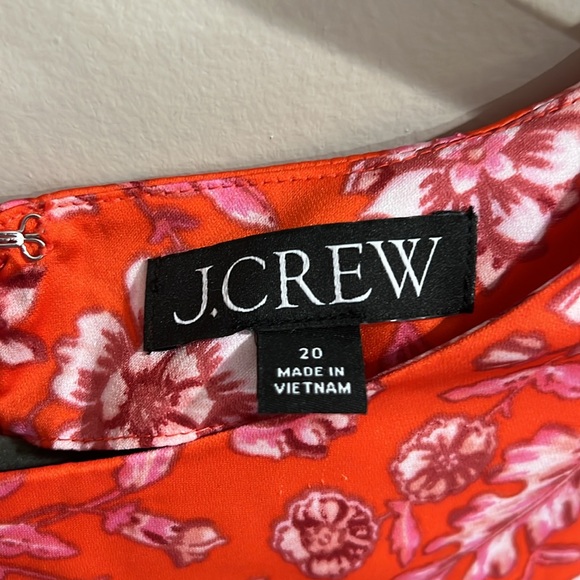 NWOT J. Crew Featherweight satin maxi dress in poppy fields Size 20 - Picture 5 of 7